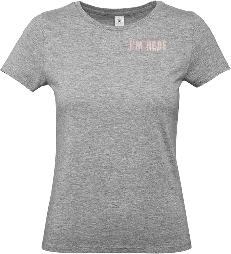 Here To Help - Rosa mit weißer Schrift - Standard T-Shirt (Frauen)