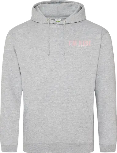 Here To Help - Rosa mit weißer Schrift - Standard Hoodie