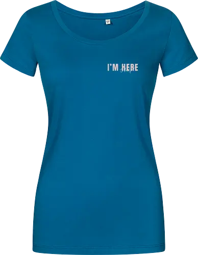Here To Help - Rosa mit weißer Schrift - Damen T-Shirt