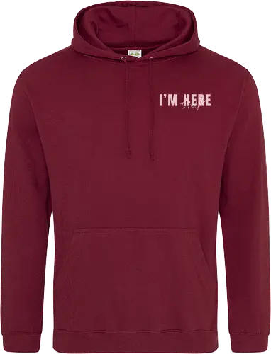 Here To Help - Rosa mit weißer Schrift - Standard Hoodie