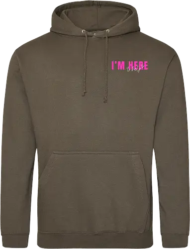 Here To Help - Pink mit weißer Schrift - Standard Hoodie