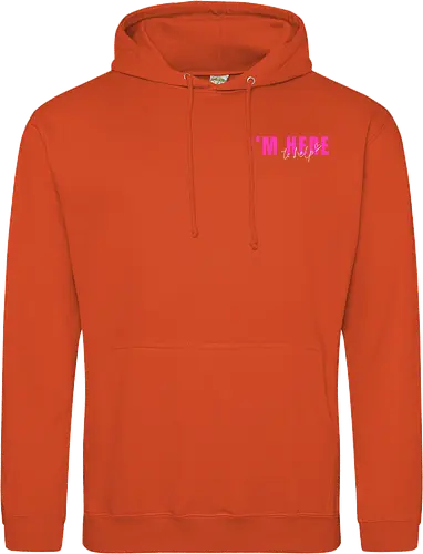 Here To Help - Pink mit weißer Schrift