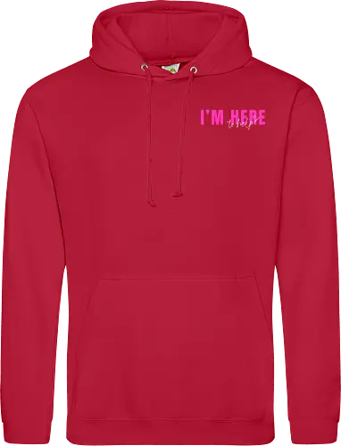 Here To Help - Pink mit weißer Schrift - Standard Hoodie