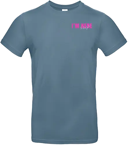 Here To Help - Pink mit weißer Schrift - Standard T-Shirt