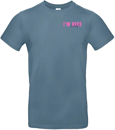 Here To Help - Pink mit schwarzer Schrift - Standard T-Shirt