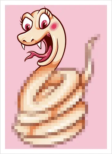 snaked
