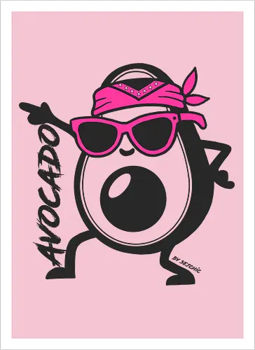 Avocado Fuchsia