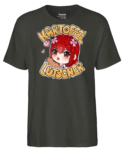 Nina non emote Kartoffel lutscher - Xlxwnz, safespace, dbd, gaming, streaming, twitch, Sasukara - Fairtrade T-Shirt