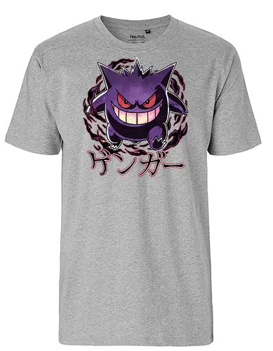 Night Shade - Pocket, Ghost type, Anime, Video game, Art, Fan art, Dark type, go, Mega Ghost, Ghost evolution - Fairtrade T-Shirt