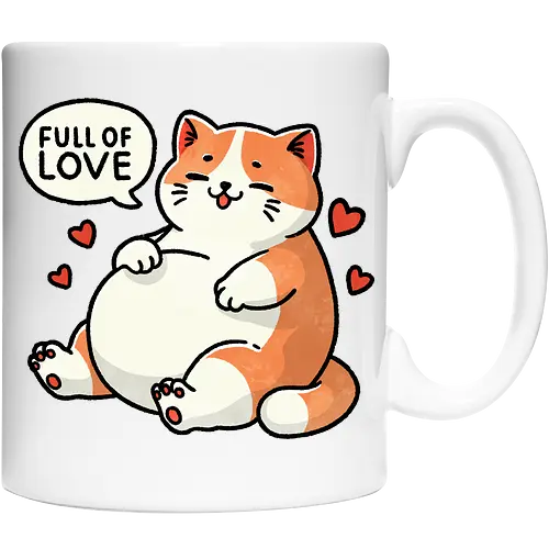 Full of love cat