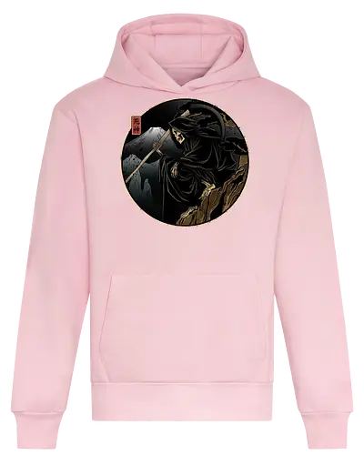 Who's next - grim reaper, death, Japan, Japanese culture, shinigami, anime, manga, dark art, illustration, spooky, gothic, mythology, occult, fantasy, symbolism - Heavyweight Hoodie
