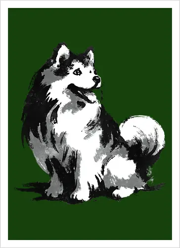 Sumi-e Pup
