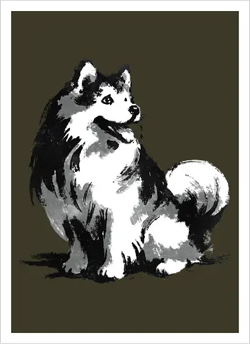 Sumi-e Pup