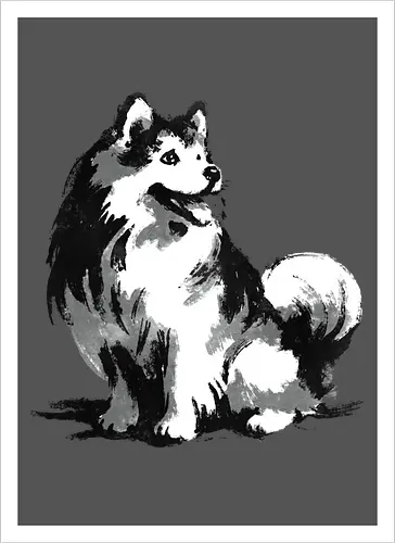 Sumi-e Pup