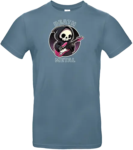 Death metal - cute, grim reaper, guitar, death metal, metal music, heavy metal, band, screaming, music genre, rock, album cover, music fan, dark, violent, concert, lyrics, headbanging - Standard T-Shirt
