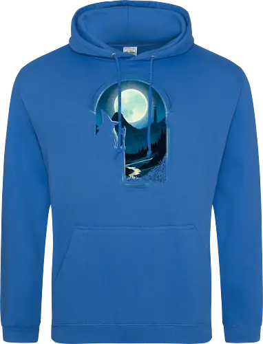 Journey beginning - Wizard, fantasy, magic, magician, fictional character, sorcerer, adventure, epic, mythical, cinematic - Standard Hoodie