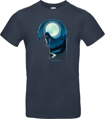 Journey beginning - Wizard, fantasy, magic, magician, fictional character, sorcerer, adventure, epic, mythical, cinematic - Standard T-Shirt