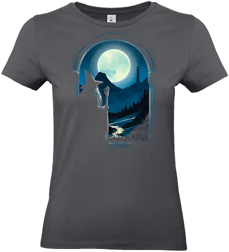 Journey beginning - Wizard, fantasy, magic, magician, fictional character, sorcerer, adventure, epic, mythical, cinematic - Standard T-Shirt (Frauen)