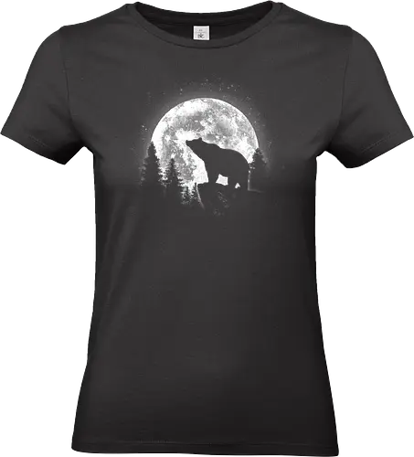 Moonlight Bear - moon bear, bear, wildlife, animal, nature, endangered, ursid, black bear, forest, cute, paw, wild, mammal, china, animal lover - Standard T-Shirt (Frauen)