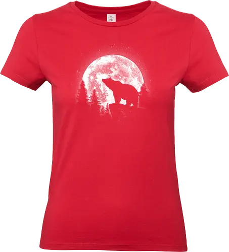 Moonlight Bear - moon bear, bear, wildlife, animal, nature, endangered, ursid, black bear, forest, cute, paw, wild, mammal, china, animal lover - Standard T-Shirt (Frauen)