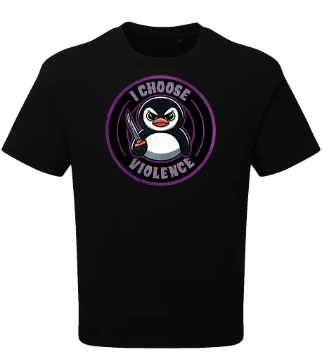 I choose violence penguin