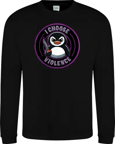I choose violence penguin