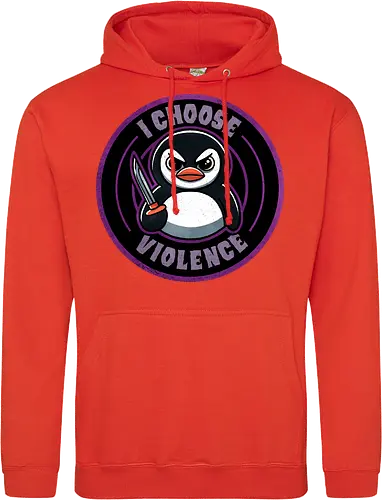 I choose violence penguin