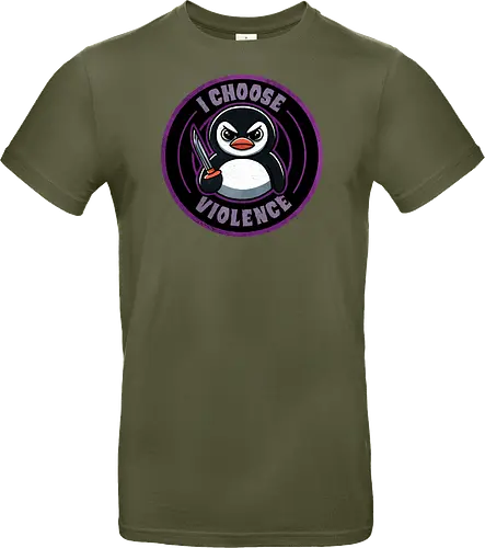 I choose violence penguin