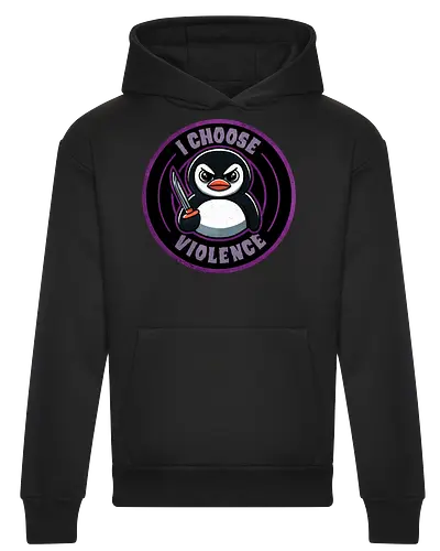 I choose violence penguin
