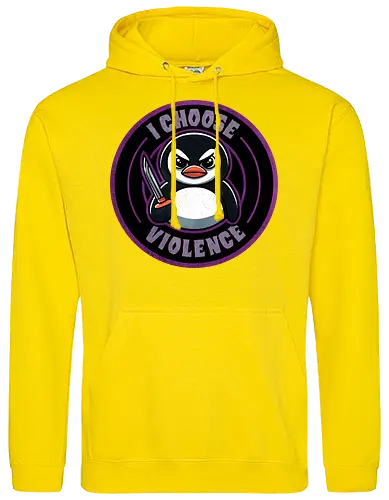 I choose violence penguin