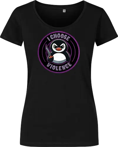 I choose violence penguin