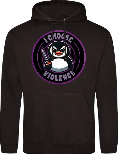 I choose violence penguin
