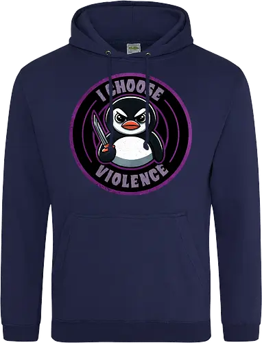 I choose violence penguin