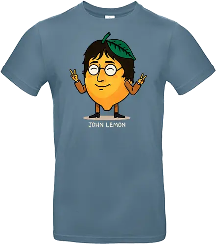 John Lemon - puns, pun, fruit, john lennon, lemon, music, musician, legend, icon, psychedelic, rock, beatles, pop art, illustration, retro, portrait, yellow, creative - Standard T-Shirt