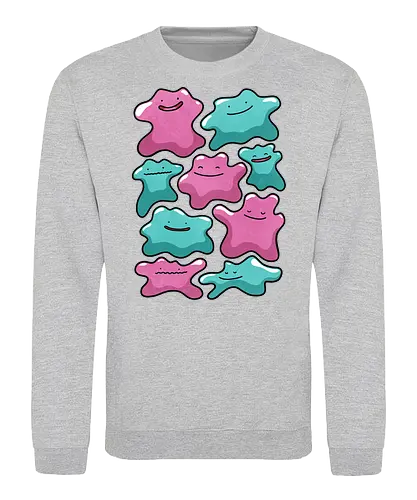 Transforming Love - Pocket, cute, love, romance, valatine, character, illustration, kawaii, collectible, digital art, fan art, gift, design, cartoon, anime, fantasy, gaming - Sweatshirt