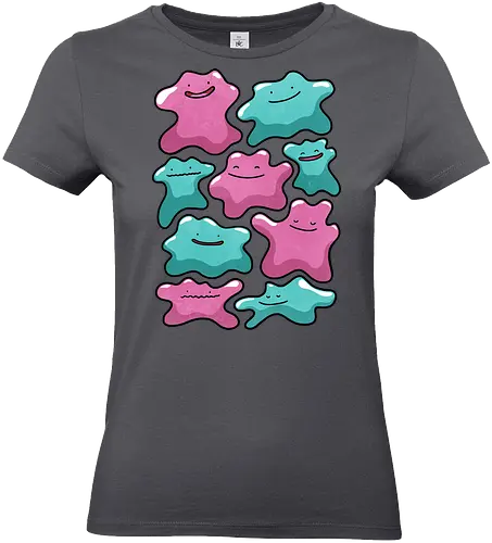Transforming Love - Pocket, cute, love, romance, valatine, character, illustration, kawaii, collectible, digital art, fan art, gift, design, cartoon, anime, fantasy, gaming - Standard T-Shirt (Frauen)