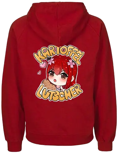 Kartoffel lutscher Druck (hinten) - Xlxwnz, safespace, dbd, gaming, streaming, twitch, Sasukara - Fairtrade Hoodie