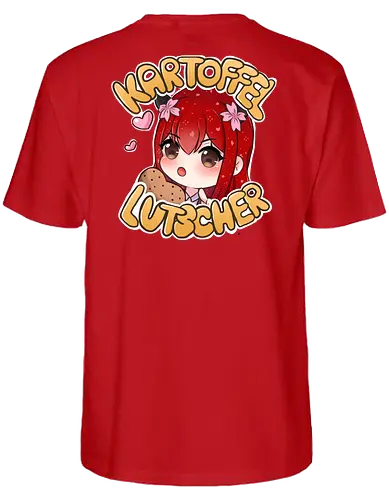 Kartoffel lutscher Druck (hinten) - Xlxwnz, safespace, dbd, gaming, streaming, twitch, Sasukara - Fairtrade T-Shirt