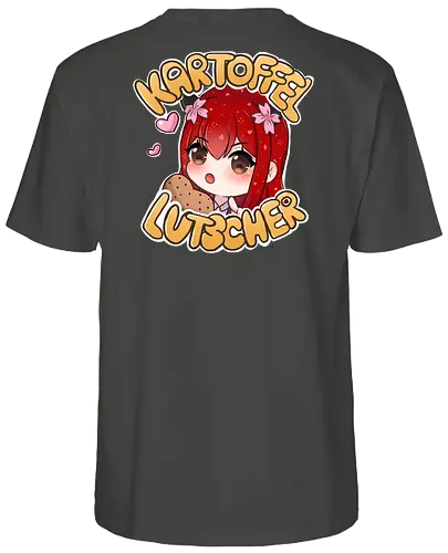 Kartoffel lutscher Druck (hinten) - Xlxwnz, safespace, dbd, gaming, streaming, twitch, Sasukara - Fairtrade T-Shirt