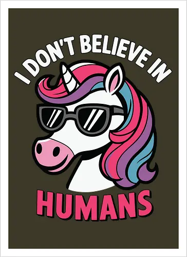 I don't believe in humans