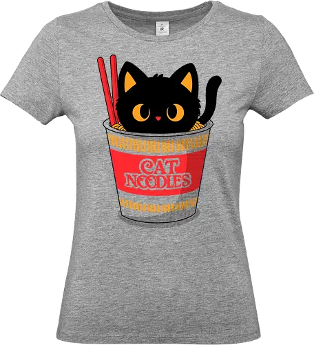 Cat Noodles - cats, cat, cute, kitty, kitten, animals, ramen, lamen, noodles, food - Standard T-Shirt (Frauen)