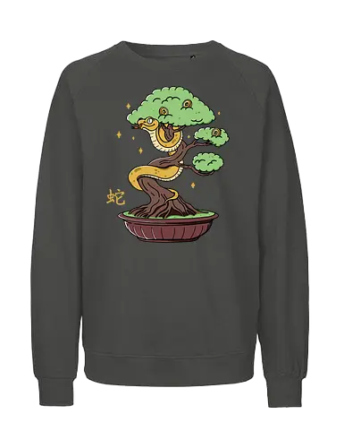 New Year Wishes  - year of the snake, snake year, wood snake, prosperity, wisdom, transformation, Chinese new year, lunar new year, snake - Fairtrade Sweatshirt