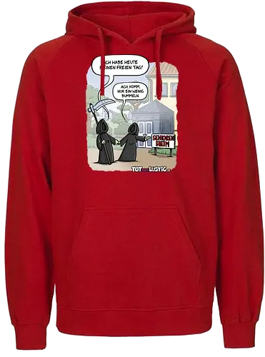 Bummeln - totaberlustig, cartoon, Tod, tot, sense, seniorenheim, witz, gag - Fairtrade Hoodie