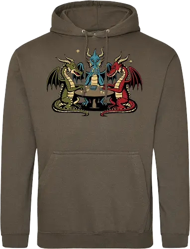 Dragons playing cards