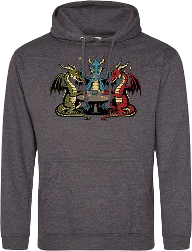 Dragons playing cards