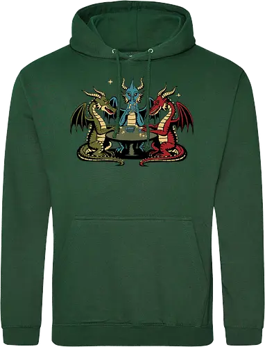 Dragons playing cards