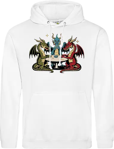 Dragons playing cards