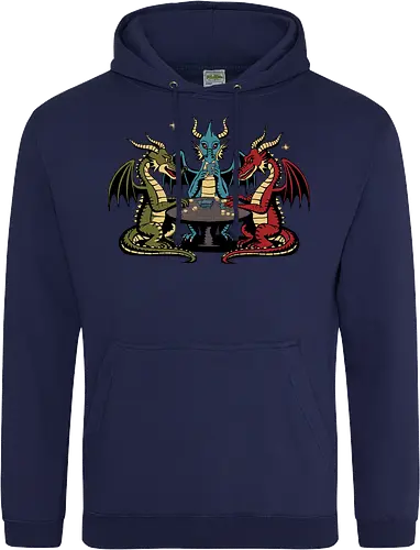 Dragons playing cards
