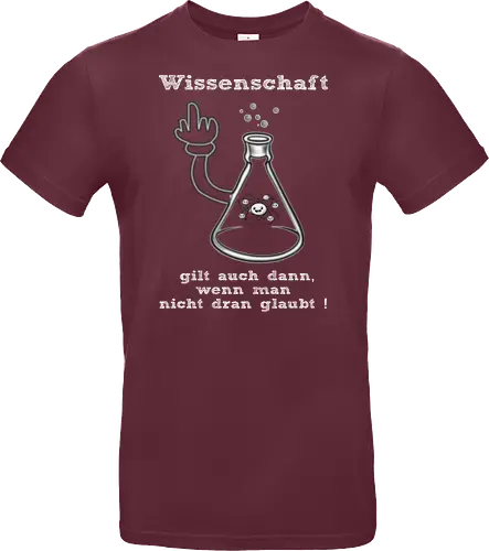 Wissenschaft gilt auch dann, wenn man  nicht dran glaubt ! (ws)