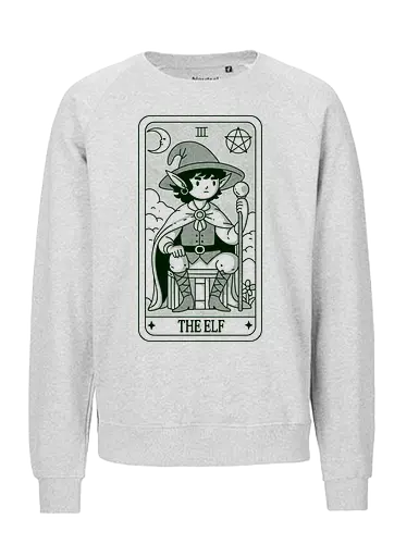 The Elf - retro, elf, tarot, cardm, tarot card, geek, nerd, pop - Fairtrade Sweatshirt